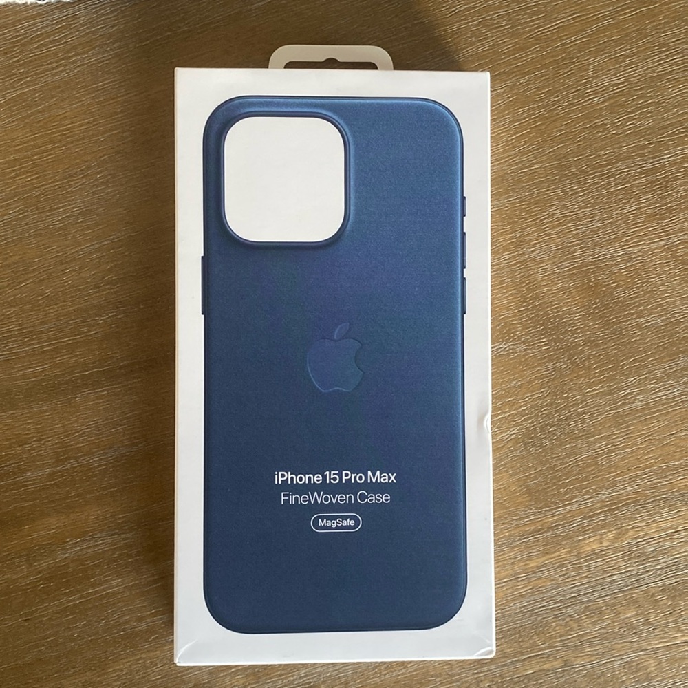 Pacific Blue - Apple FineWoven Case with MagSafe for iPhone 15 Pro Max